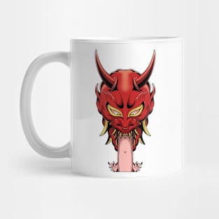 Red hanya mask Mug
